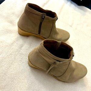 Dansko Women's Markie style leather Bootie with cute tassel detail